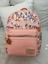 Loungefly Disney Aladdin Rajah Tiger Floral Mini Backpack Great Placement picture