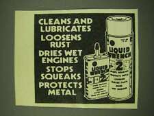 1978 Liquid Wrench 2 Ad - Cleans and lubricates loosens rust picture