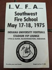 MAY 17-18 1975 IVFA BROCHURE INDIANA UNIVERSITY FOOTBALL STADIUM VIP LOUNGE  picture