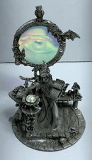 Pewter Wizard Dragon Eye Hologram Sorcerer Figurine LOTR GOT Numbered 1986 Gallo picture