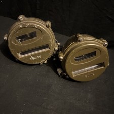 Set Of 2 Vintage Military Blackout Tail Lights Industrial Lamp Corp picture