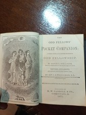 1877 The Odd Fellows' Pocket Companion Cincinnati  Freemasonry  masonic/852 picture