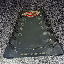 Vintage 1950s Craftsman Enameled Metal Display & Storage Rack For SAE wrenches. picture