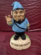 Rare BigMouth Inc Licensed Star Trek Mr. Spock 2015 Gnome Statue 9