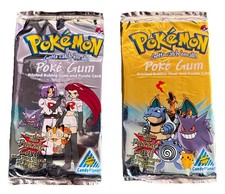 (2) Pokemon Candy Planet Pokegum Team Rocket NEW Sealed Packs 1999 New York Foil picture