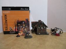 Dept. 56 Halloween 2020 Haunted Huntsman House Boxed Set Of 4pcs. Silver Series picture