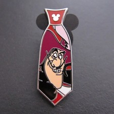Disney Pins Captain Hook Hidden Mickey Villain Neckties Chaser COMPLETER Pin picture