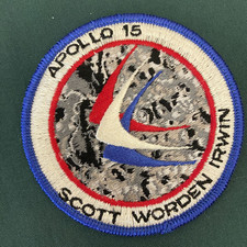 NASA Apollo 15 Mission Patch Scott Worden Irwin, Excellent Condition picture