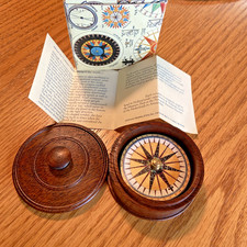 Authentic Models Nautical Compass in Wooden Box picture
