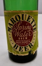 Vintage Marquette Beer Bottle IRTP Label Dahlke Brewing Co picture