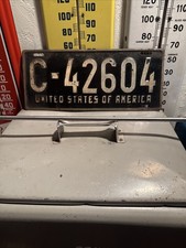 1948  US FORCES in GERMANY License Plate Tag MILITARY picture