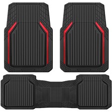 CAR PASS Heavy Duty Rubber Floor Mats for Car, Waterproof Liner Deep Dish Car Ma picture