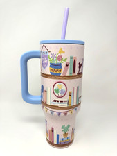 2026 Disney Parks Main Street Monorail Bookshelf Dreamer Tumbler 44 Oz New picture