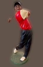 Ebony Treasures Resin Golf Statue 12” High picture