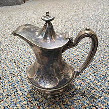 Reed and Barton Northern Pacific Railroad Silverplate Creamer Pitcher with Lid picture