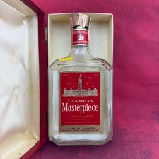 VINTAGE Canadian Masterpiece by LORD CALVERT Whisky Empty Bottle  1957 With Box picture