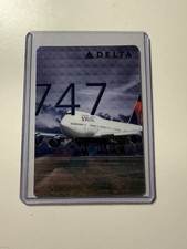 DELTA AIR LINES PILOT TRADING CARD 42 BOEING B747-400 CARD 2016 RARE MINT picture