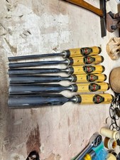 6 Two Cherries Gouges Good Used West Germany Read Study photos 🎅🎄 picture