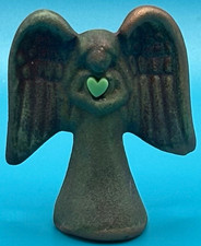 Signed Jeremy Diller Raku Art Pottery Miniature Spirit Angel 2.5