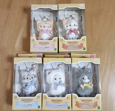 Sylvanian Families Key Chain Holder Cat Complete Set Of 5 Japan NEW picture
