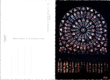 Paris France La Grande Rosace de Notre Dame, Dome Cathedral Postcard 73571 picture
