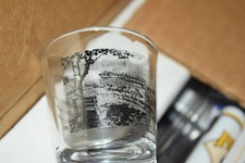 VINTAGE PITTSBURGH - HISTORIC DUQUESNE INCLINE -THREE RIVERS STADIUM SHOT GLASS picture