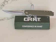 CRKT LCK 3810 Green Handles Folding Pocket Knife Lerch Design USA NEW IN BOX picture