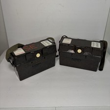 Pair 1962 1963 Standard Elektrik Lorenz German Military Field Phones Vintage picture