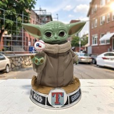 Grogu bobblehead - Texas Rangers. UNOPENED   NEW  picture