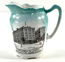 RARE H.D. Lee Mercantile Germany Porcelain Cream Pitcher BUILDING Salina KS picture