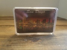 Vintage San Diego Playing Cards Souvenir New Sealed In Hard Plastic Box  picture