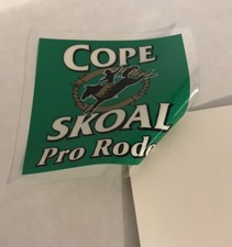 Six VTG Cope Skoal Pro Rodeo Window Glass Cling Windshield Tobacco Advertising picture