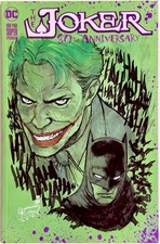 Joker 80th - Blank Sketch Variant Cover w/Original Art by Giovanni Ricco + COA picture