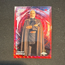 2026 Topps Chrome Star Wars Count Dooku /5 Red #124 Attack of the Clones  picture