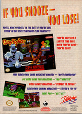 Interplay ClayFighter SNES Magazine Ad Vintage 1994 Nintendo Game Promo picture