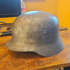 Original WWII Geman Stahlhelm. Stripped Of Paint, Liner, Headband. picture