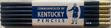 1960 - 1970s Pack of 12 Commonwealth of Kentucky Pencils-For State employee use. picture