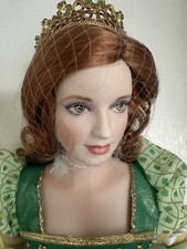 FRANKLIN HEIRLOOM DOLLS BRIANNA PRINCESS OF TARA PORCELAIN DOLL NEW IN BOX VTG picture