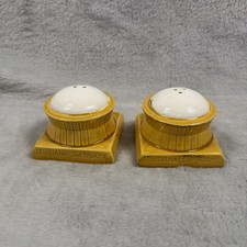 Vintage Louisiana Superdome Salt Pepper Shakers Ceramic Made Japan New Orleans picture