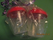 Tupperware Mini Midgets CLEAR Container 2oz Set of 2 (NEW) # 4789A-1 picture