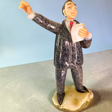 Vintage Murano Style Art Glass Politician Orator Lawyer Figurine Hand Blown 5.5