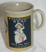 Pillsbury Best Sets The Pace Ceramic Coffee Mug Cup No Doughboy 1986 Tea Cup  picture