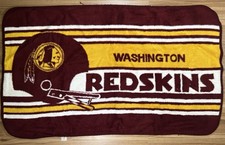 Vintage WASHINGTON REDSKINS Blanket / Throw by San Marcos Made in Mexico 60
