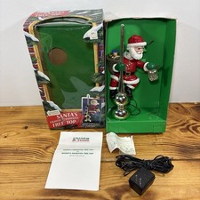 Vintage Mr. Christmas Santa’s Lighted Animated Tree Top 1994 Works Original Box picture