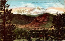 Old Vintage Postcard Long's Peak fr Stanley Hotel Estes Park Colorado 1921 picture
