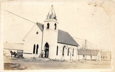 J7/ York? Nebraska RPPC Postcard c1910 Church Building Construction 82 picture
