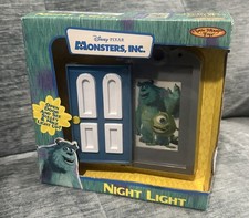 NOS Vintage 2001 Monsters Inc. Door Night Light New Sealed Sully Mike Nite Lite picture