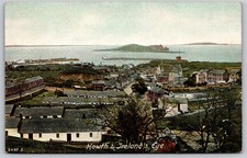 Howth & Ireland's Eye Dublin Panoramic Ireland Vintage Postcard c1910 F495 picture
