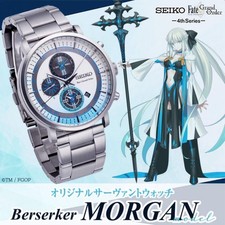 Fate Grand Order SEIKO Collaboration Morgan Watch  w/ Stand tand Limited Edition picture
