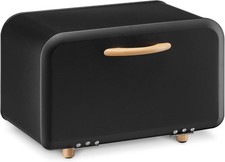Bread Box - Metal Bread Bin Storage Tin with Front Opening Drop Down Door for... picture